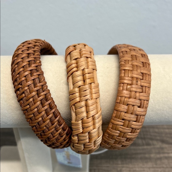 Piper K | Woven Bangles ~ Set of 3 - Picture 1 of 5